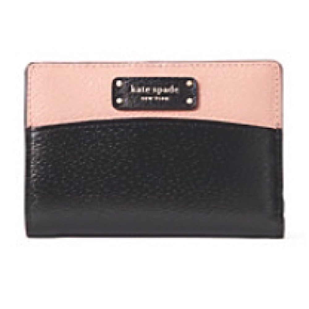 Kate Spade New Med Slim Bifold Wallet pink & black - Picture 8 of 13
